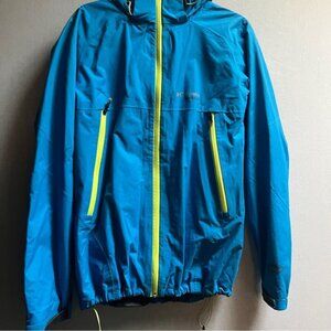Columbia Omni-tech waterproof hooded ski soft shell men’s jacket Sz M